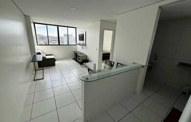 Imagem: O apartamento possui 1 Dormitório, 1 Banheiro, 1 Vaga na garagem