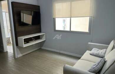 Imagem: O apartamento possui 1 Dormitório, 2 Banheiros, 1 Vaga na garagem