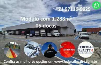 Imagem: O depósito possui 5 Vagas na garagem e 1288m² de Área e está