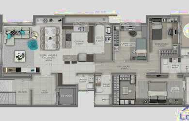 Imagem 6: RESIDENCIAL AMARILIS. Churrasqueira, 137m² de Área, 3 Vagas na garageme3...