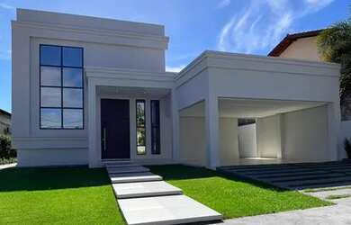 Imagem: A casa em condomínio possui 5 Dormitórios, 5 Banheiros, 4