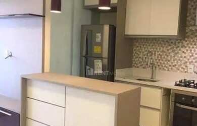 Imagem: O apartamento possui 1 Dormitório, 2 Banheiros, 1 Vaga na garagem