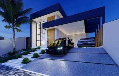 Imagem: A casa em condomínio possui 3 Dormitórios, 3 Banheiros, 4