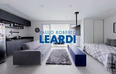 Imagem: O apartamento possui 1 Dormitório, 2 Banheiros, 1 Vaga na garagem