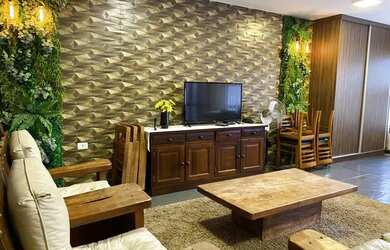 Imagem: A casa em condomínio possui 4 Dormitórios, 4 Banheiros, 4