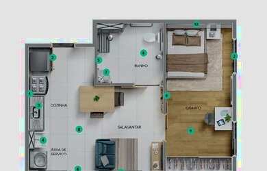 Imagem 15: Apartamento 2 Quartos em Mata Escura - À Venda