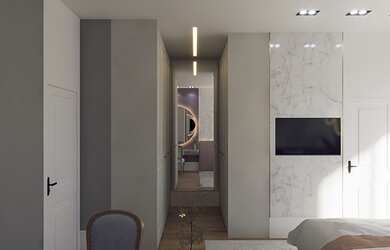 Imagem 9: Apartamentos com 4 suítes possuindo tomadas USB e infraestrutura para aquecedor de toalhas