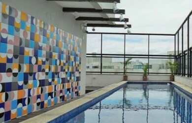 Imagem: O apartamento na cobertura possui 4 Dormitórios, 4 Banheiros