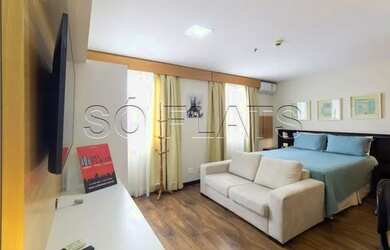 Imagem: O studio possui 1 Dormitório, 1 Banheiro, 1 Vaga na garagem