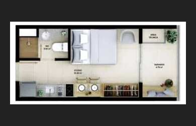 Imagem 6: pITUBA - LANÇAMENTO HOUSE JARDIM DOS NAMORADOS - 1/4 SALA EM 20M² PERFEITO