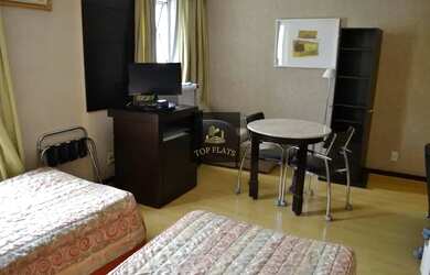 Imagem: O studio possui 1 Dormitório, 1 Banheiro, 1 Vaga na garagem