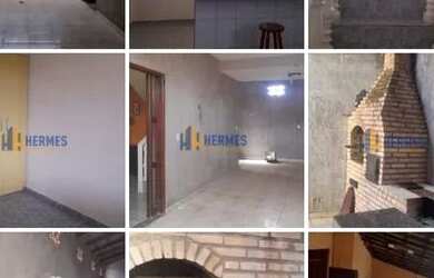 Imagem: A casa possui 3 Dormitórios, 2 Banheiros, 2 Vagas na garagem