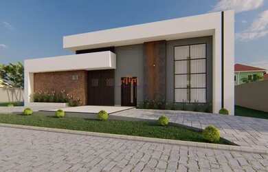 Imagem: A casa em condomínio possui 3 Dormitórios, 4 Banheiros, 2