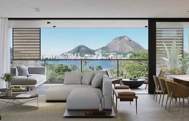 Imagem 1: Apartamento para venda possui 213 metros quadrados com 3 suítes em Lagoa - Rio de Janeiro