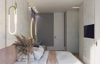 Imagem 10: Apartamentos com 4 suítes possuindo tomadas USB e infraestrutura para aquecedor de toalhas