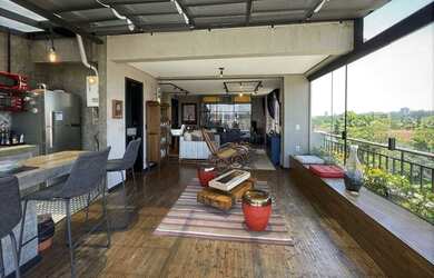 Imagem: O apartamento na cobertura possui 1 Dormitório, 1 Banheiro