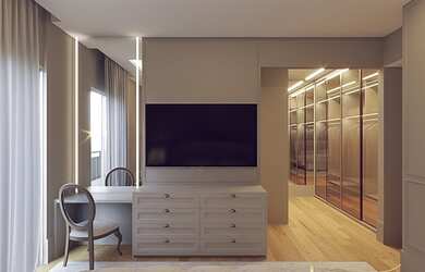 Imagem 12: Apartamentos com 4 suítes possuindo tomadas USB e infraestrutura para aquecedor de toalhas