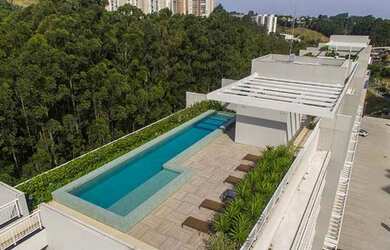 Imagem: O apartamento possui 1 Dormitório, 1 Banheiro, 2 Vagas na garagem