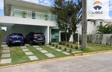 Imagem: A casa em condomínio possui 4 Dormitórios, 4 Banheiros, 4