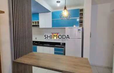 Imagem: O apartamento possui 2 Dormitórios, 1 Banheiro, 1 Vaga na garagem