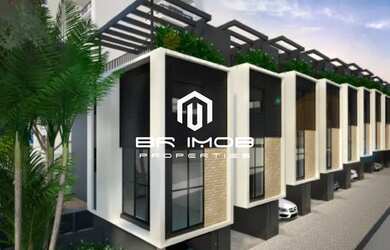 Imagem: A casa em condomínio possui 2 Dormitórios, 3 Banheiros, 2