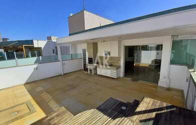 Imagem: O apartamento na cobertura possui 4 Dormitórios, 3 Banheiros