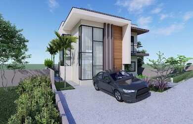 Imagem: A casa em condomínio possui 3 Dormitórios, 3 Banheiros, 2