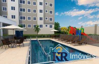 Imagem: O apartamento possui 2 Dormitórios, 1 Banheiro, 1 Vaga na garagem