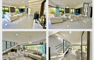 Imagem: A casa em condomínio possui 4 Dormitórios, 5 Banheiros, 4