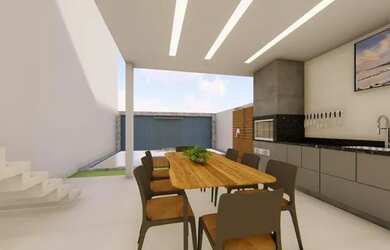 Imagem 2: Casa Alto Luxo com Projeto Inovador e Arrojado / Área gourmet com piscina...