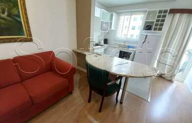 Imagem: O studio possui 1 Dormitório, 1 Banheiro, 1 Vaga na garagem