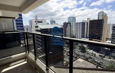 Imagem 2: Studio de 32,50m2, andar alto, nascente, com varanda integrada e fechamento...