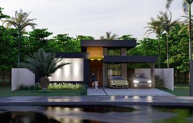 Imagem: A casa em condomínio possui 3 Dormitórios, 2 Banheiros, 2