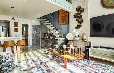 Imagem: O apartamento possui 1 Dormitório, 2 Banheiros, 2 Vagas na