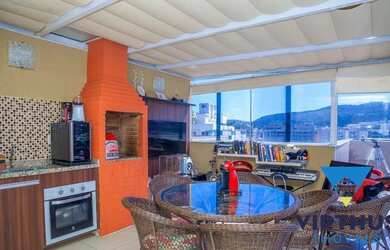 Imagem: O apartamento na cobertura possui 3 Dormitórios, 3 Banheiros