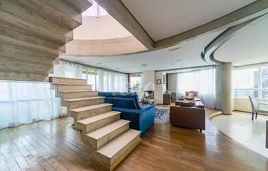 Imagem: O apartamento na cobertura possui 4 Dormitórios, 5 Banheiros