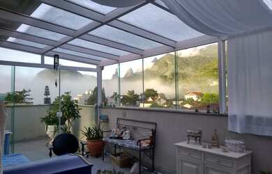 Imagem: O apartamento na cobertura possui 3 Dormitórios, 5 Banheiros