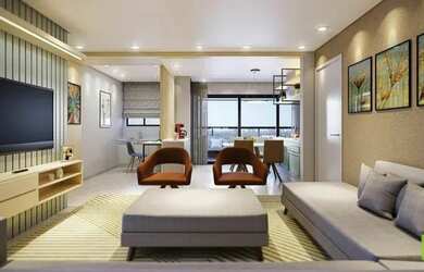 Imagem: O apartamento possui 3 Dormitórios, 2 Banheiros, 2 Vagas na