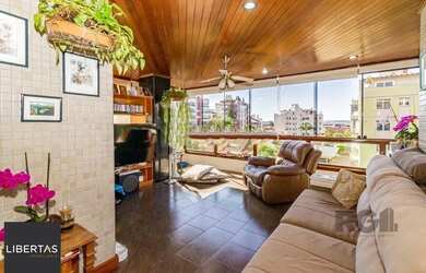 Imagem: O apartamento na cobertura possui 4 Dormitórios, 5 Banheiros