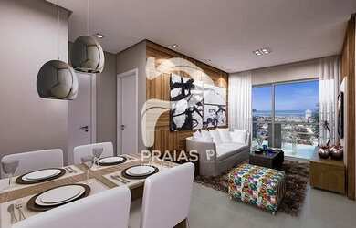 Imagem 2: Lançamento na Praia da Enseada com 67m², lazer completo Vista para o...