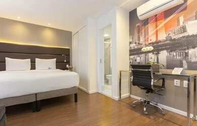 Imagem: O studio possui 2 Dormitórios, 1 Banheiro, 1 Vaga na garagem