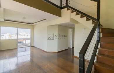 Imagem: O apartamento na cobertura possui 3 Dormitórios, 4 Banheiros