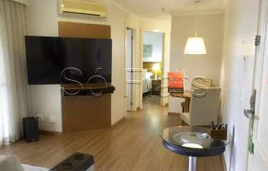 Imagem: O studio possui 2 Dormitórios, 1 Banheiro, 1 Vaga na garagem