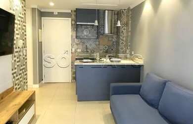 Imagem: O studio possui 1 Dormitório, 1 Banheiro, 1 Vaga na garagem