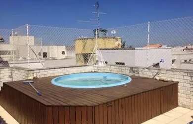 Imagem: O apartamento na cobertura possui 3 Dormitórios, 5 Banheiros