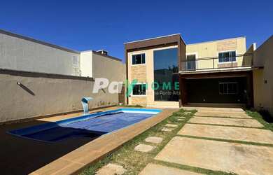 Imagem: A casa em condomínio possui 4 Dormitórios, 4 Banheiros, 5