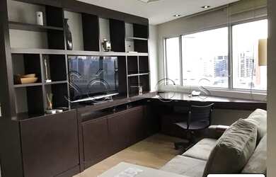 Imagem: O studio possui 1 Dormitório, 1 Banheiro, 1 Vaga na garagem