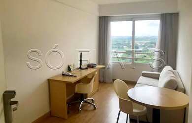 Imagem: O studio possui 1 Dormitório, 1 Banheiro, 1 Vaga na garagem