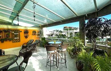 Imagem: O apartamento na cobertura possui 3 Dormitórios, 5 Banheiros