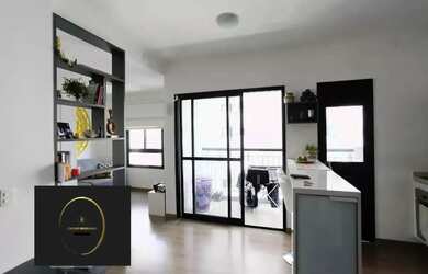 Imagem: O apartamento possui 1 Dormitório, 2 Banheiros, 1 Vaga na garagem